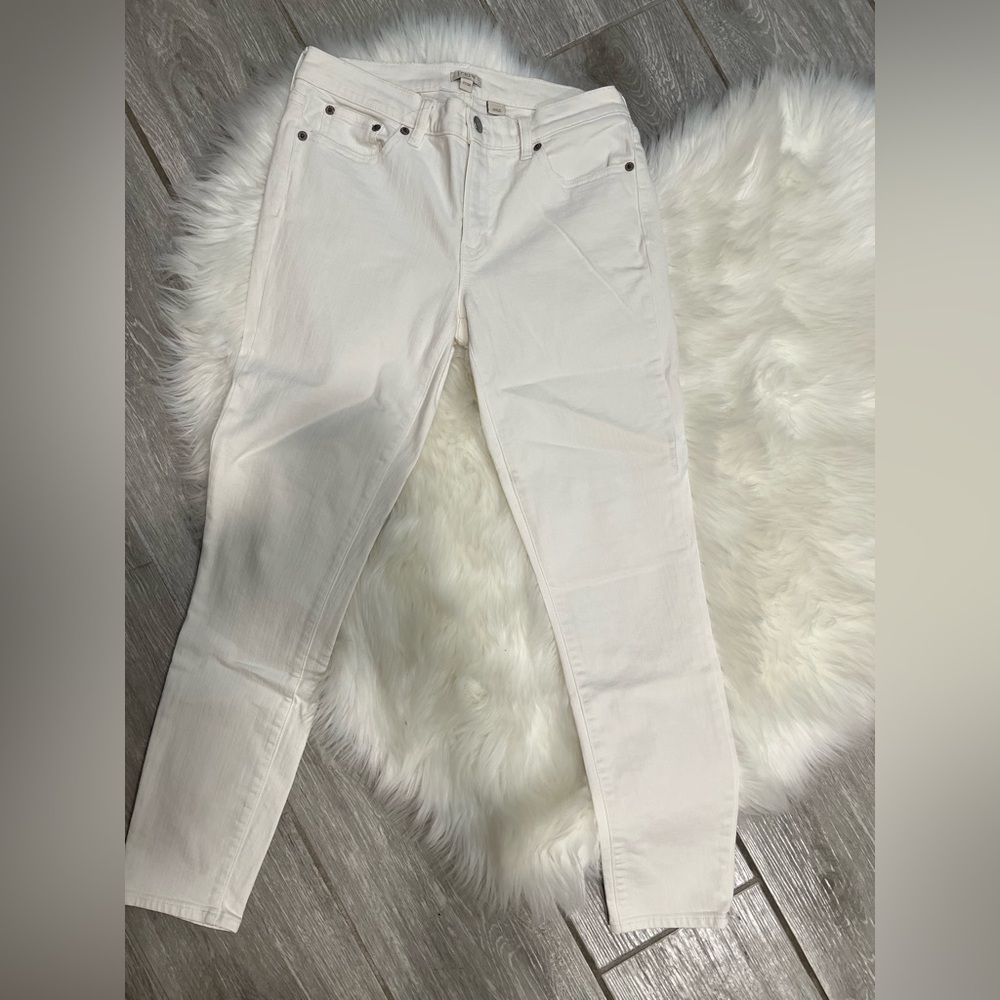 J. Crew Women's Cream Skinny Jeans